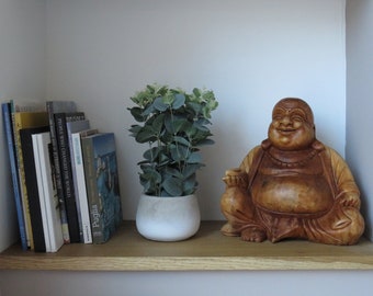 Happy Buddha, Hand Carved Wood Sculptures, Various sizes