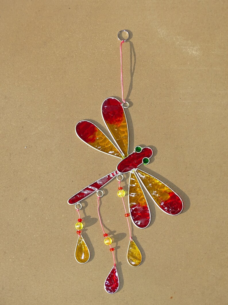 Dragonfly Suncatcher Etsy