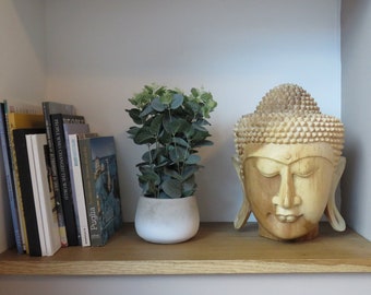 Budha Head, Hand Carved Wood Sculpture, Different Sizes