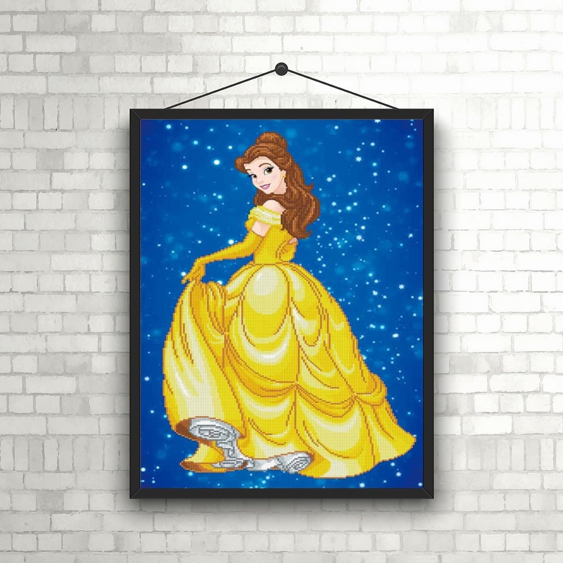 Disney Belle Sparkle Advanced diamond painting Diamond Dotz Etsy