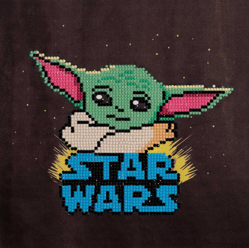 DIY 5D Baby Yoda The Mandalorian Diamond Painting Kit Diamond Art Painting Kit Paint by Number with Gem Partial Drill /& Dotz 8.7 x 8.7