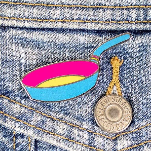 Pansexual Pan Enamel Pin - Queer Pins, Pansexual Pins