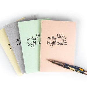Daily Reflection Notebook, Gratitude Journal, Positive Thinking Journal, Mental Health Tool: On the Bright Side