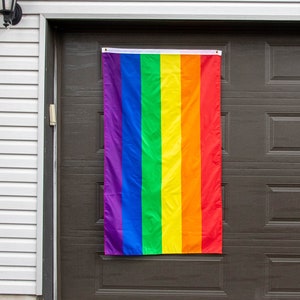 Rainbow Pride Flag, 3x5&#39; or Hand Pride Flag, Pride Festival Flag