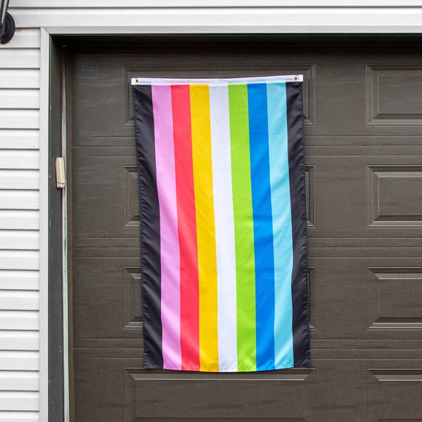 Queer Pride Flag, 3x5' or Hand Pride Flag, Pride Festival Flag