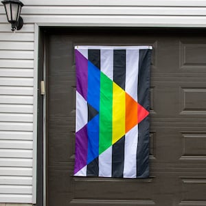 LGBTQ+ Ally Pride Flag, 3x5' or Hand Queer Ally Pride Flag, Pride Festival Flag, Queer Allies