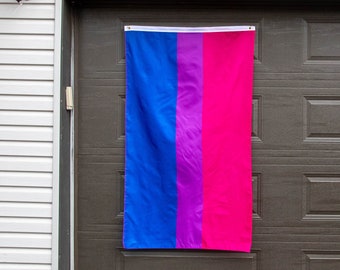 Bisexual Pride Flag, 3x5' or Hand Bi Pride Flag, Pride Festival Flag