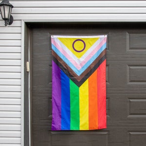 New Progress Pride Flag, 3x5&#39; or Hand Pride Flag, Inclusive Pride Flags