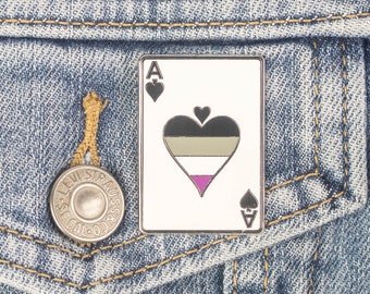 Asexual Ace Enamel Pin - Queer Pins, Asexual Pins