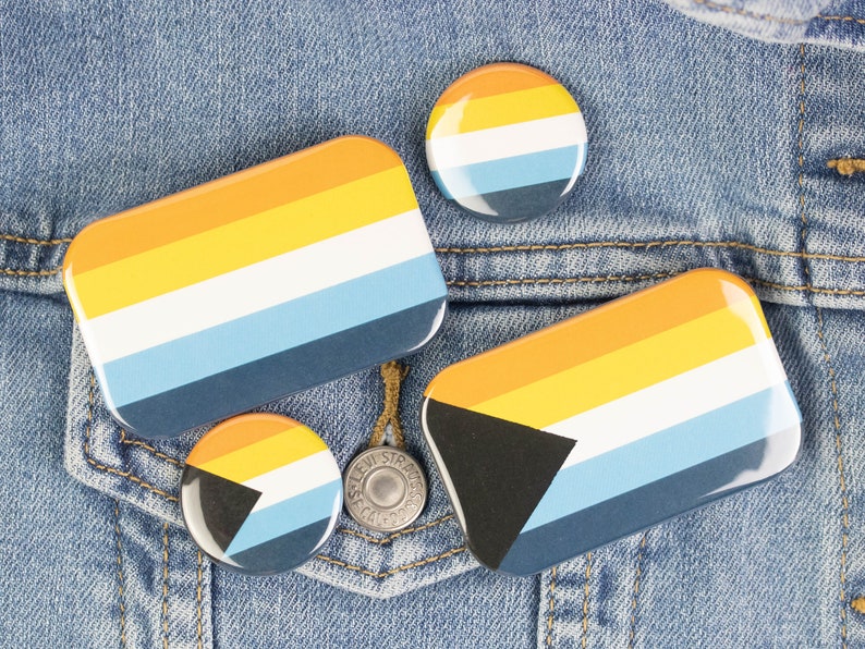 Aroace Pride Flag Button Aroace Pride Magnet Etsy