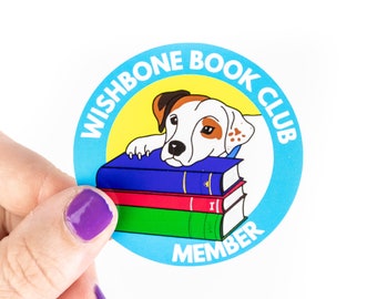 Nostalgische sticker Wishbone Book Club