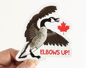 Elbows Up Sticker, Go Canada Sticker, Canadian Sticker