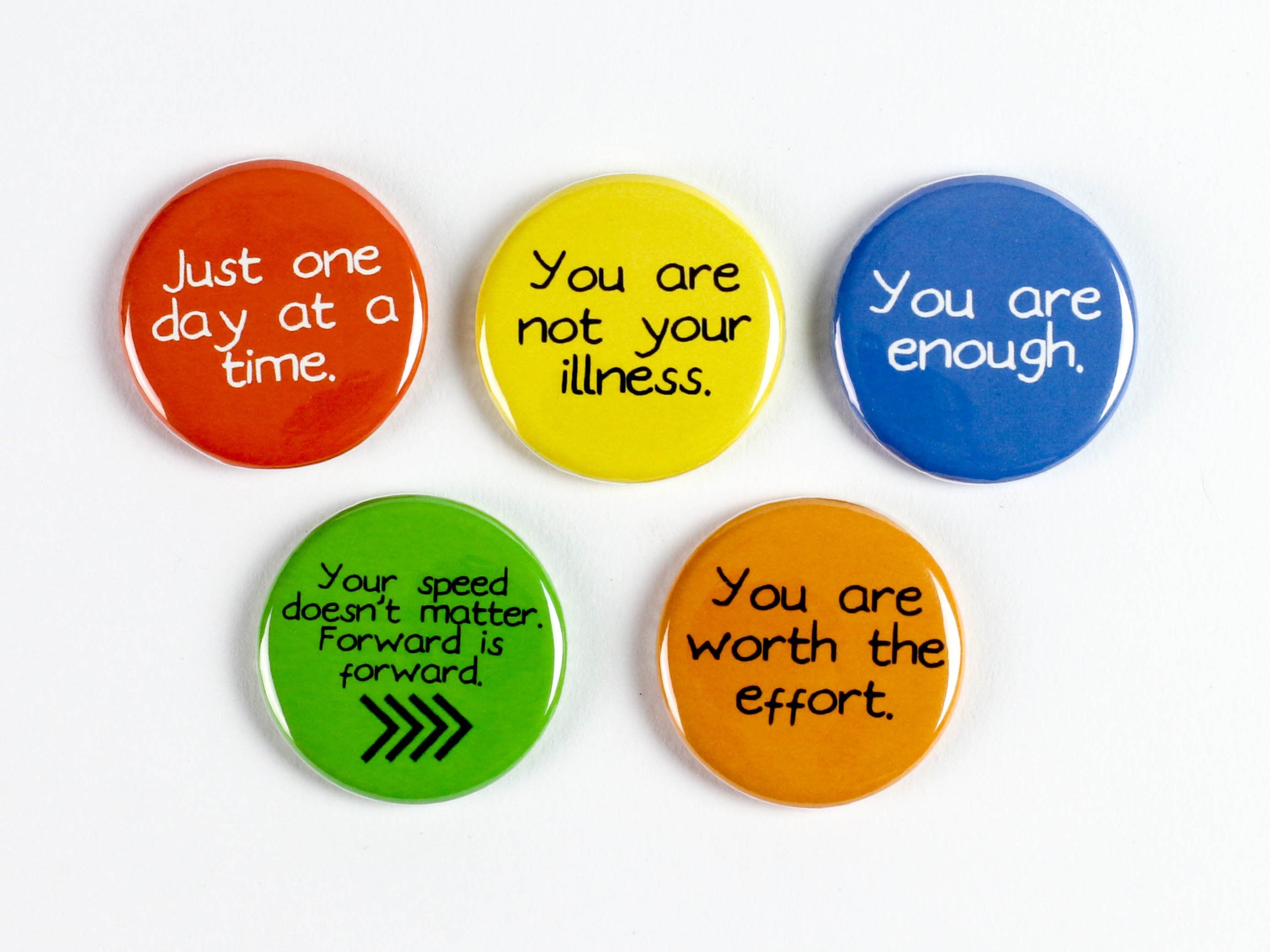 Buy Positive Affirmations Buttons or Ceramic Magnets: Positive ...