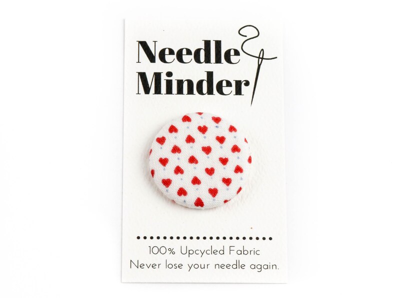 Needle Minder Hearts & Dots Fabric Needlekeepers With Etsy