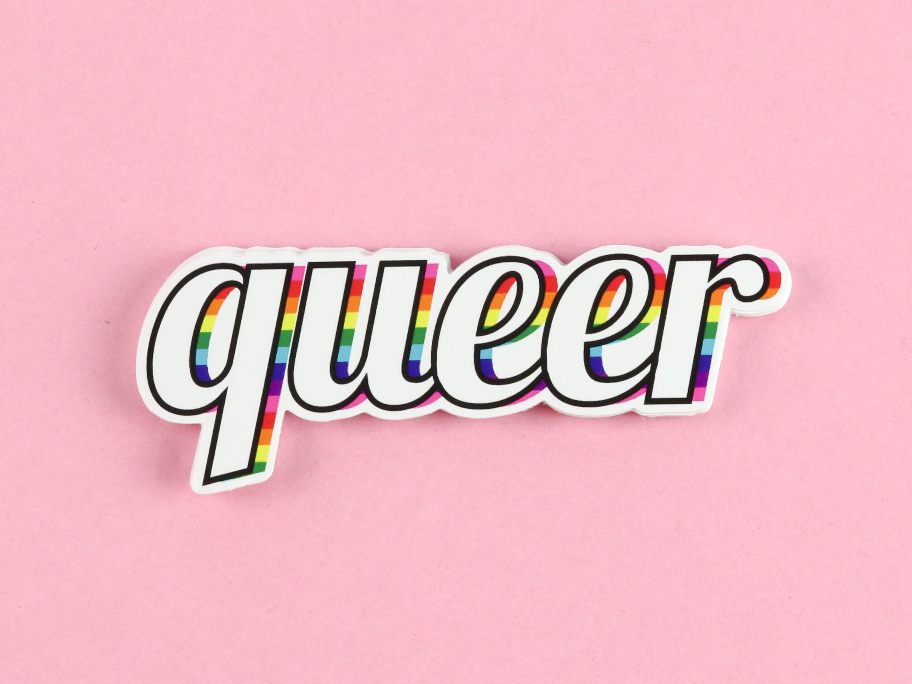 Queer Sticker Queer Die-Cut Sticker Supports The Ten Oaks | Etsy