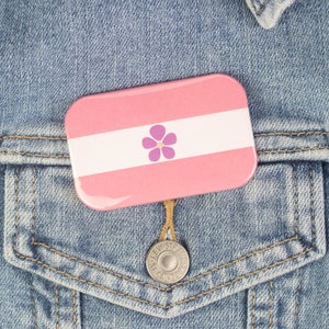 Sapphic Flag Button or Magnet- Sapphic Pride, Pride Magnet, Queer Button