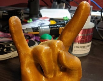 Rock Horns Christmas Tree Topper