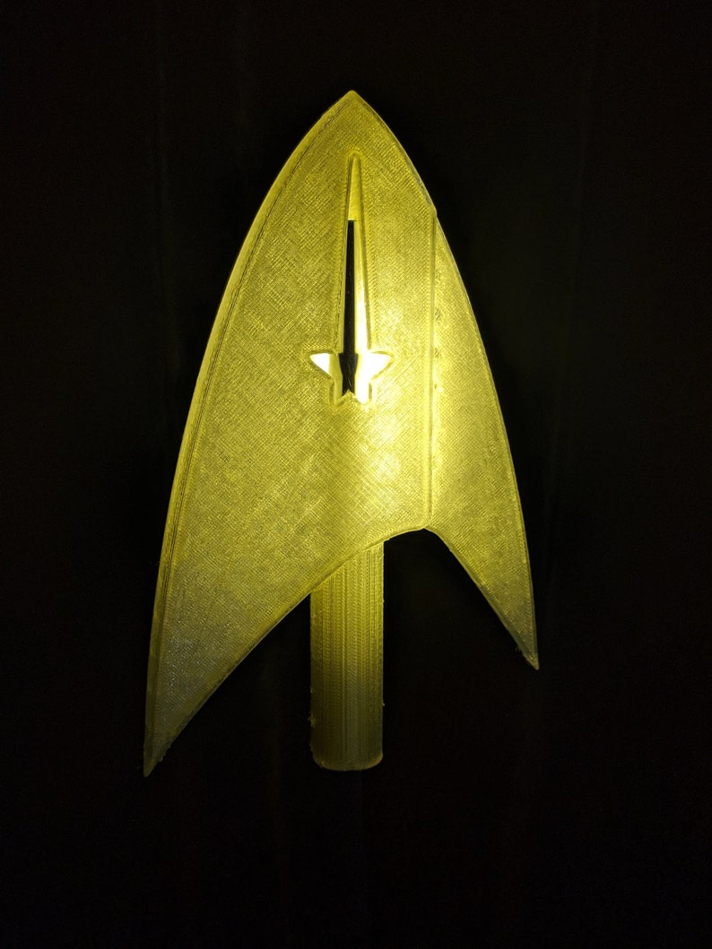 Star Trek Starfleet Command Chevron Christmas Tree Star Topper Etsy