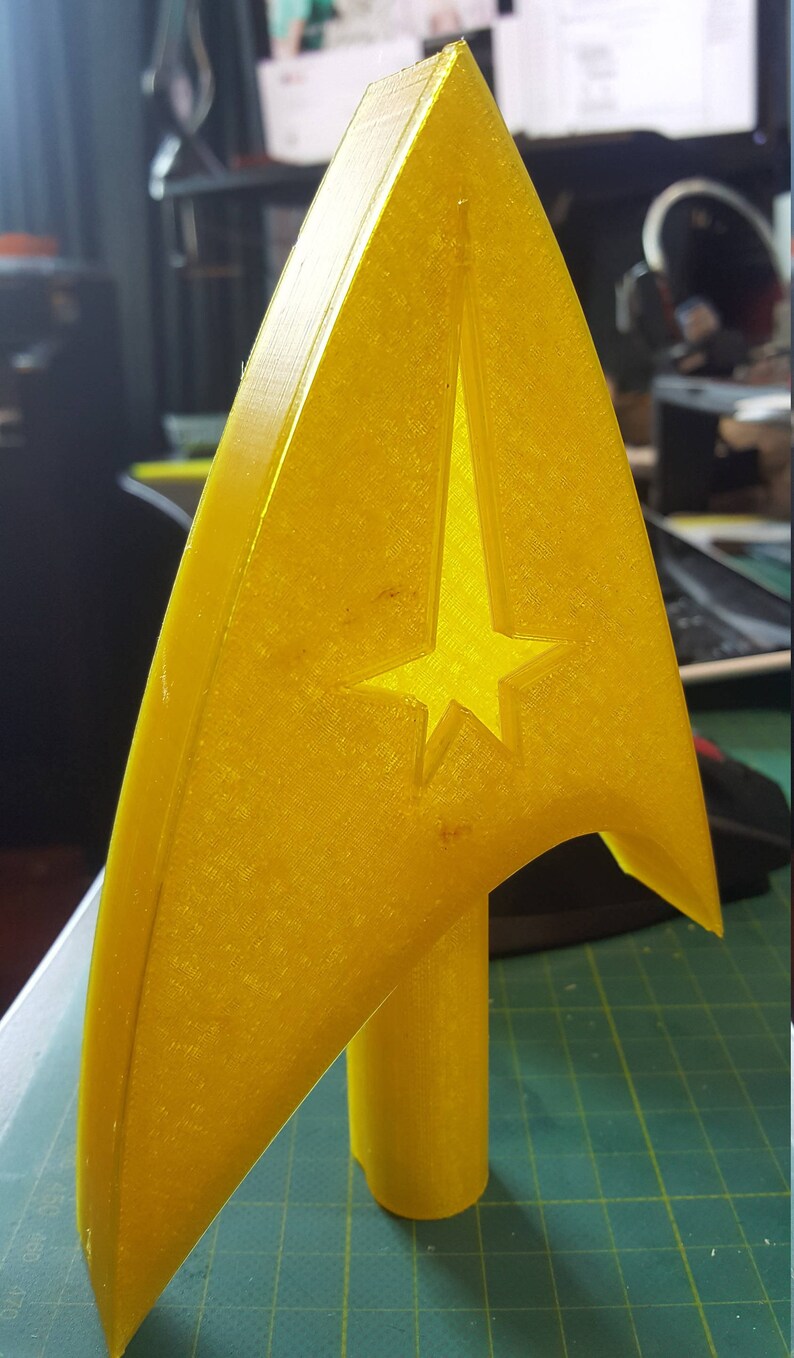 Star Trek Starfleet Command Chevron Christmas Tree Star Topper Etsy