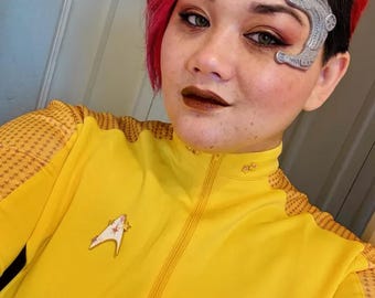 7of9 Flexible Silver Silicone Borg Cranial/Ocular Implants Seven of Nine