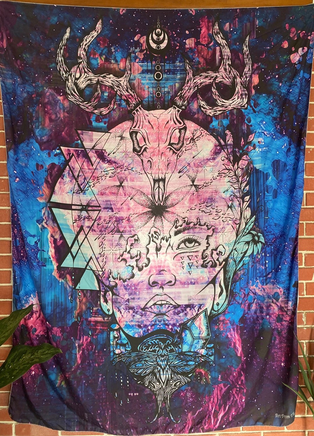 Lunar Moth Tapestry Blanket main image 0