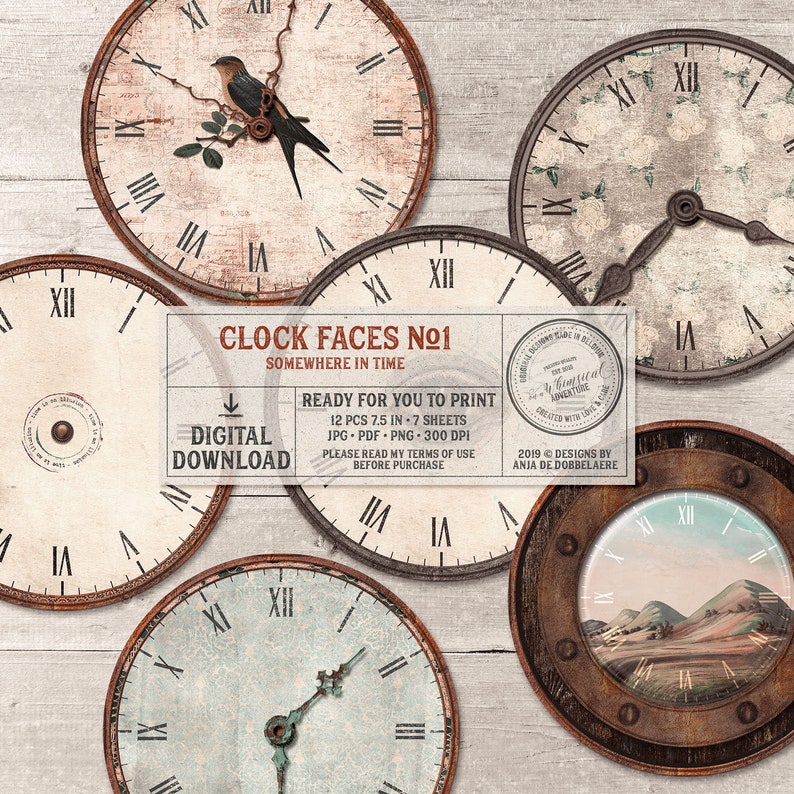 Clock With Hands DIY Clocks Make Your Own Wall Clock Kit Etsy
