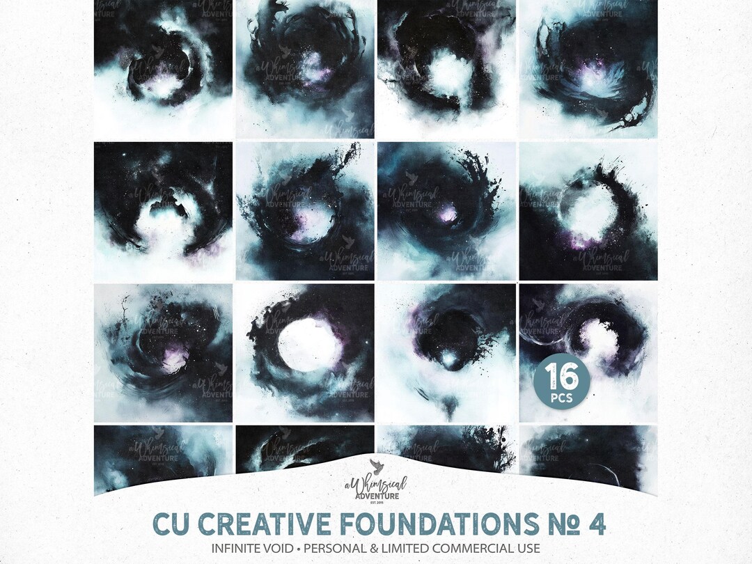 Infinite Void Celestial Ink Art for Commercial Use, Digital Download ...