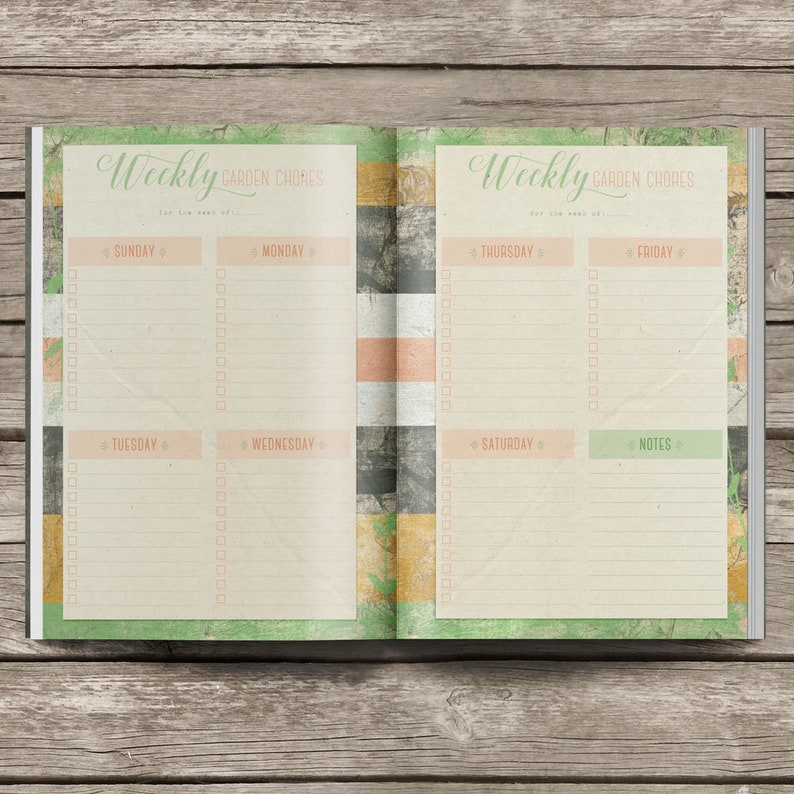 Printable Garden Planner, Seed Starter Log, Harvest Tracker Log, Perpetual Planner Templates, Gardener Gift Idea For Women, Instant Download image 6