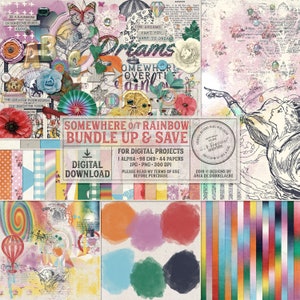 Save, Bundle, Best Value, Wizard Of Oz, Star, Rainbow Colors, Digital Scrapbooking, Over The Rainbow, Dreams, Wish Upon A Star, Fairytale