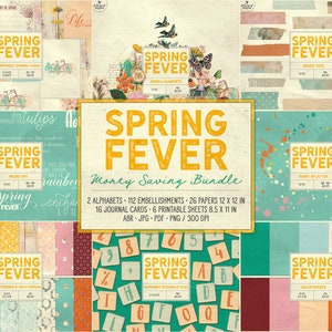 Fiori primaverili, pacchetto, miglior rapporto qualità-prezzo, primavera, colorato, scrapbooking digitale, scaricabile, ispirato alla natura, word art, carta, clip art
