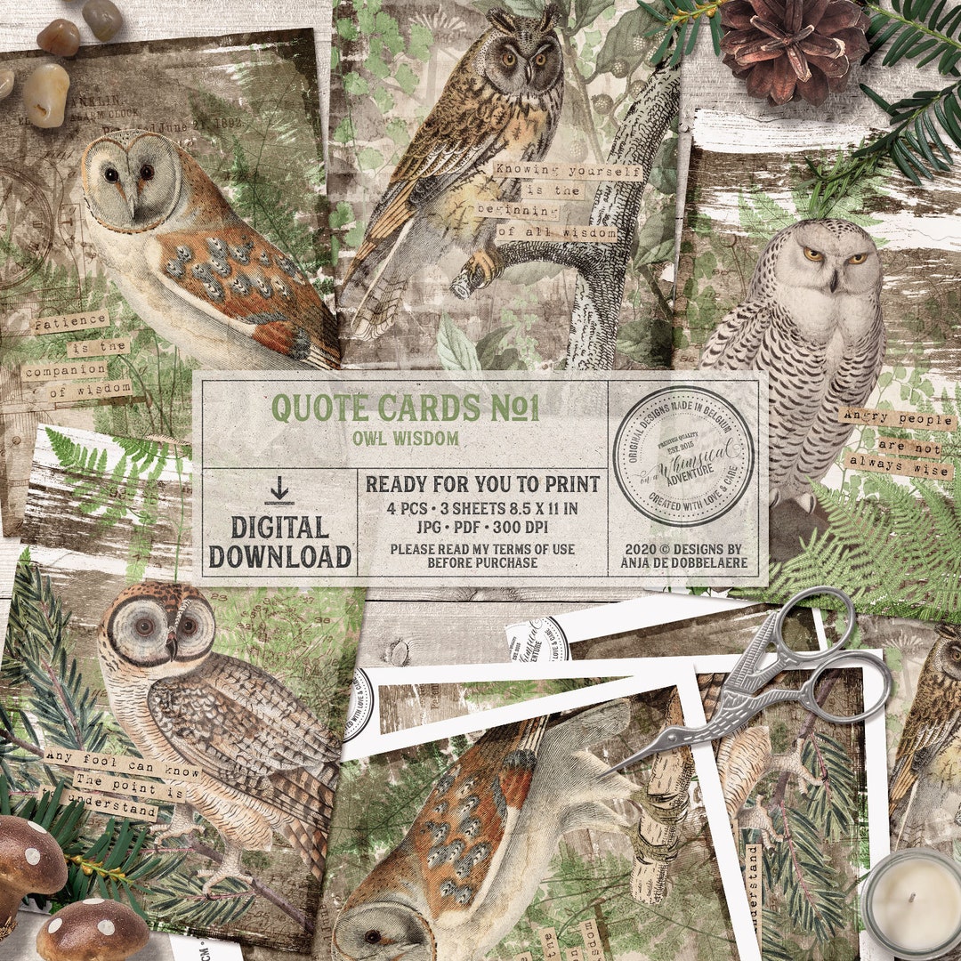 Printable Greeting Cards, Inspirational Quotes, Woodland Theme, Words ...