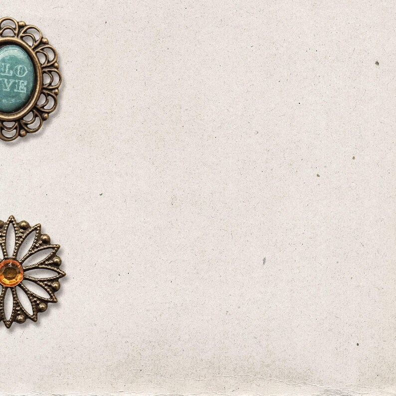 Download Trinkets Commercial Use Ok Red Vintage Gems Jewelry Blue Boho Charms Digital Scrapbooking Embellishments Digital Download