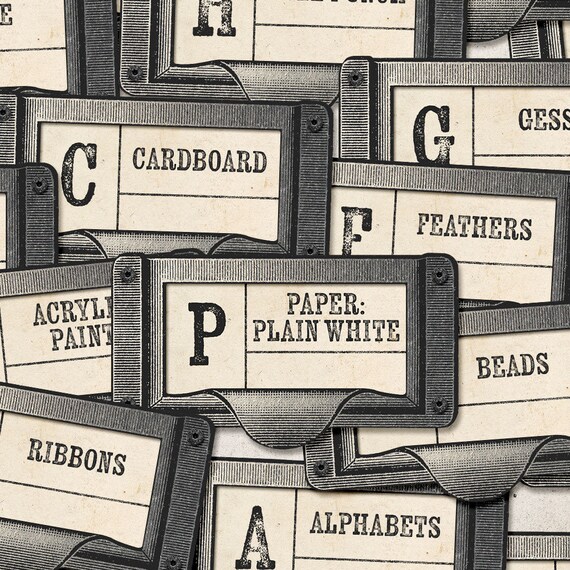 Craft Room Labels Organize Your Home Printable Labels Print Your Own Diy Gift Gift For Crafter Gift For Her Declutter Your Home