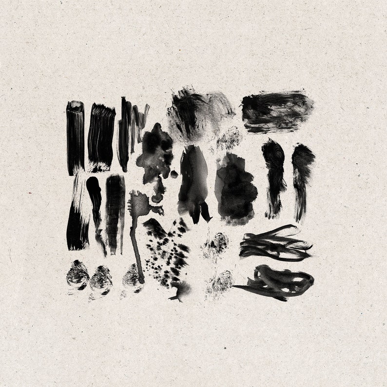 Brushes Digital Brush Strokes Commercial Use OK Etsy