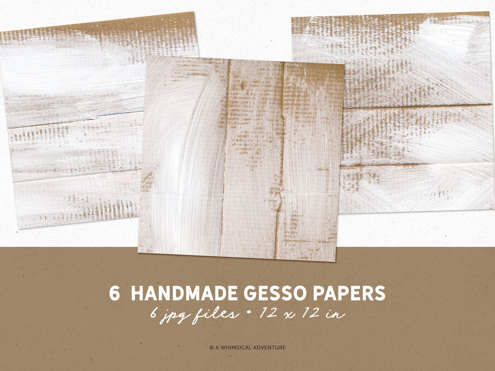 Gesso Paper Gessoed Cardboard Backgrounds Digital Papers Etsy