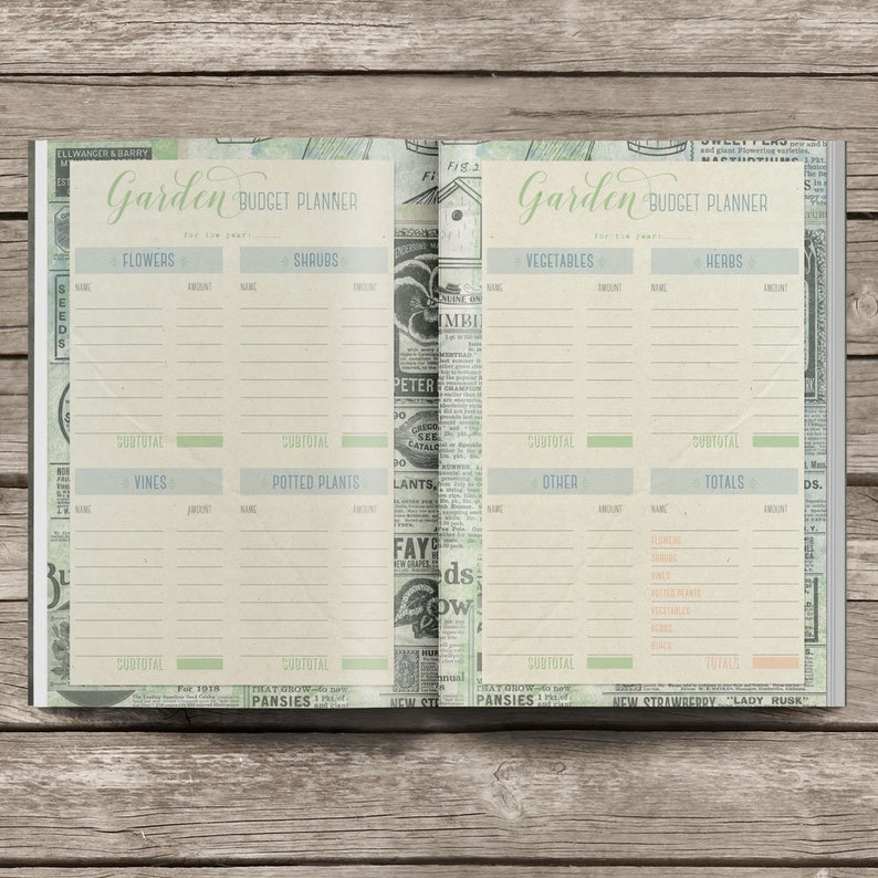 Printable Garden Planner, Seed Starter Log, Harvest Tracker Log, Perpetual Planner Templates, Gardener Gift Idea For Women, Instant Download image 3