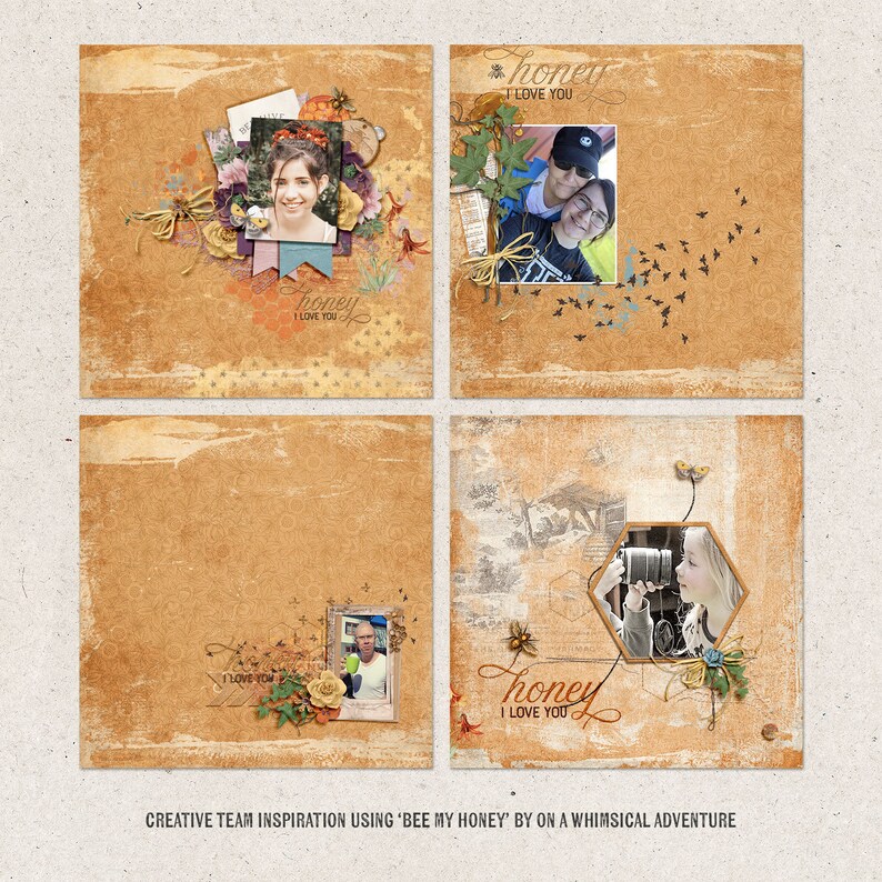 Bee My Honey Scrapbook Bundle Beekeeper Gift Save the Bees Etsy