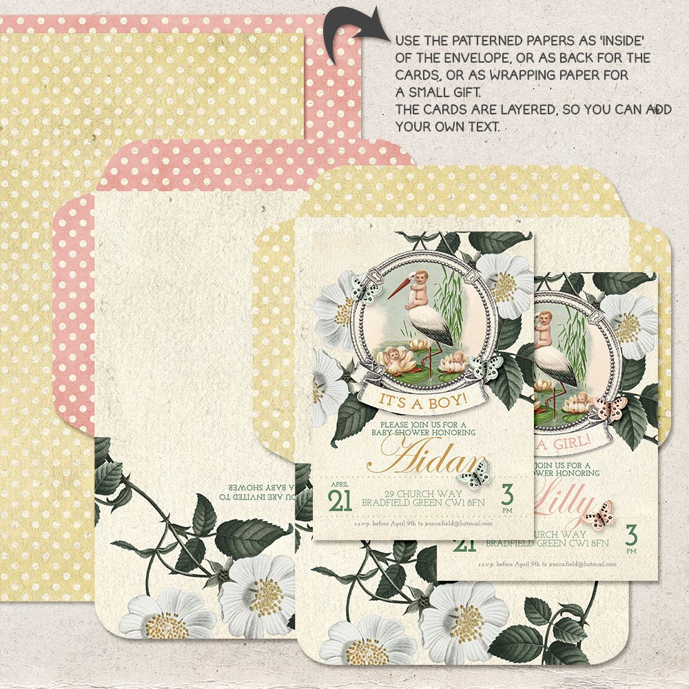 Editable Printable Baby Shower Invitation Digital Download - Etsy