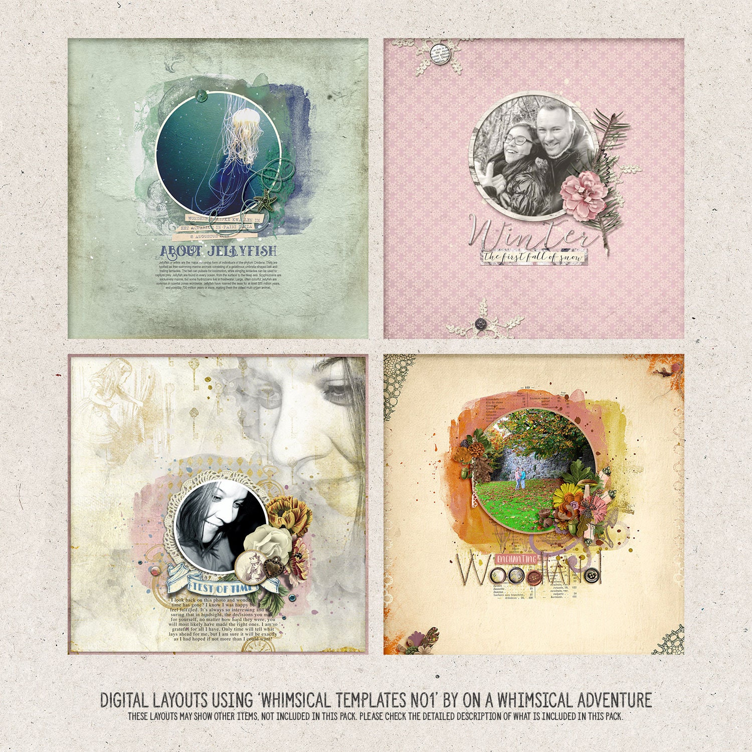 Album Templates, Photographer Album, Photo Book, Digital Scrapbook ...