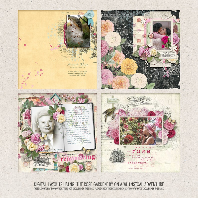 Decorative Titles From Seed Catalogues Vintage Typography Digital Stamps Instant Download image 5