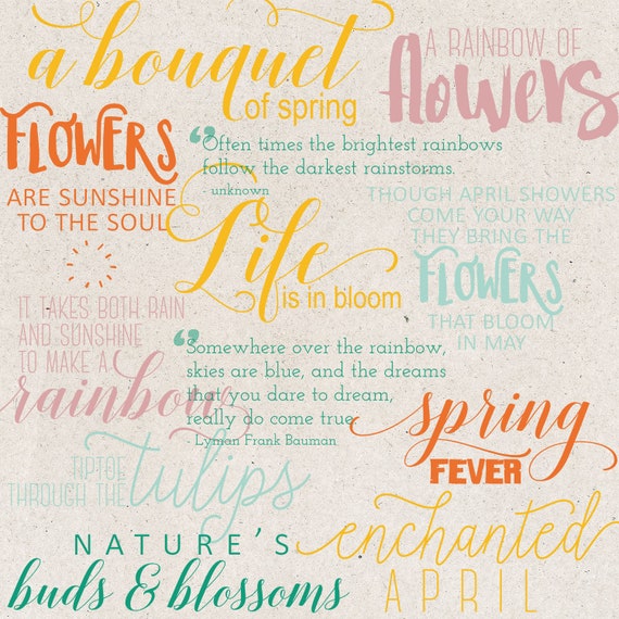 Spring Writing Inspiration Spring Scrapbook Quotes