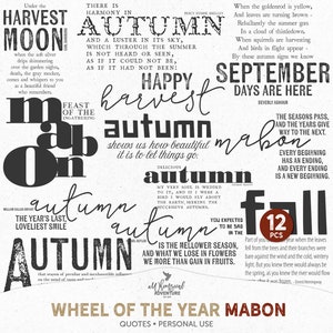 Roue de l'année, Citations inspirantes, Équinoxe d'automne, Harvest Moon, Rituels Wicca, Cadeaux littéraires, Téléchargement numérique