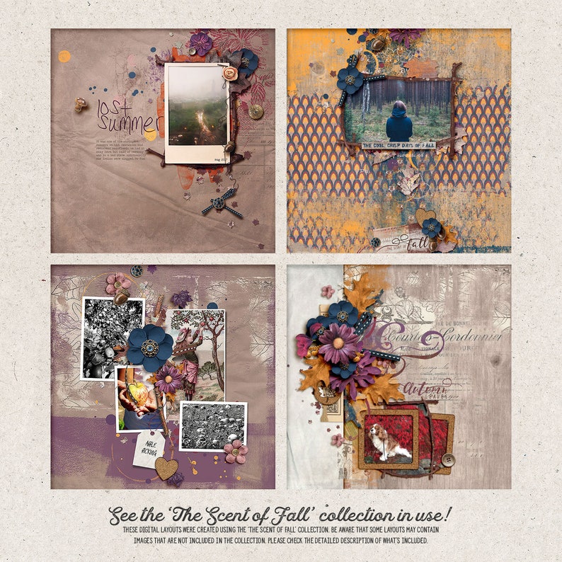 Printable Journal Cards for Scrapbook Pages Fall Themed Etsy