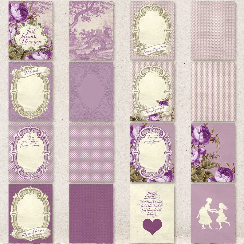 Mother's Day printable digital collage sheet instant image 4