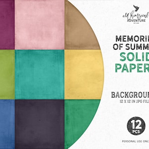 Cores frutadas, papelão unicolor, pacote de papel, álbum de recortes, pacote de papel digital, download instantâneo, fundos tropicais, textura surrada