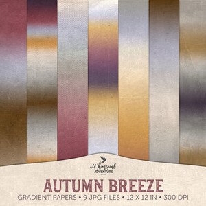 Ombre Colors Scrapbook Paper 12x12 Paper Pack Fall Colors - Etsy