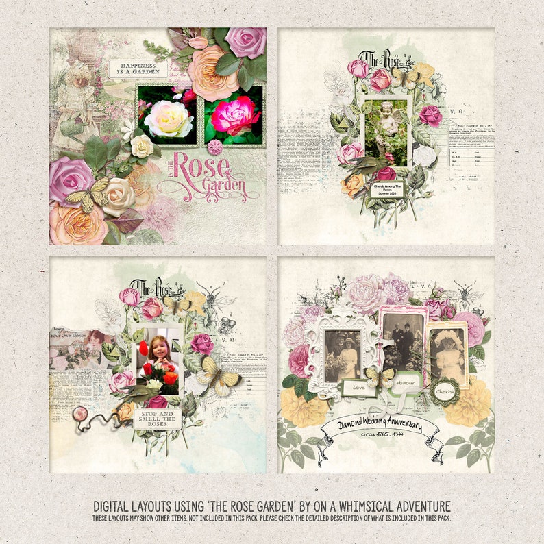 Decorative Titles From Seed Catalogues Vintage Typography Digital Stamps Instant Download image 6