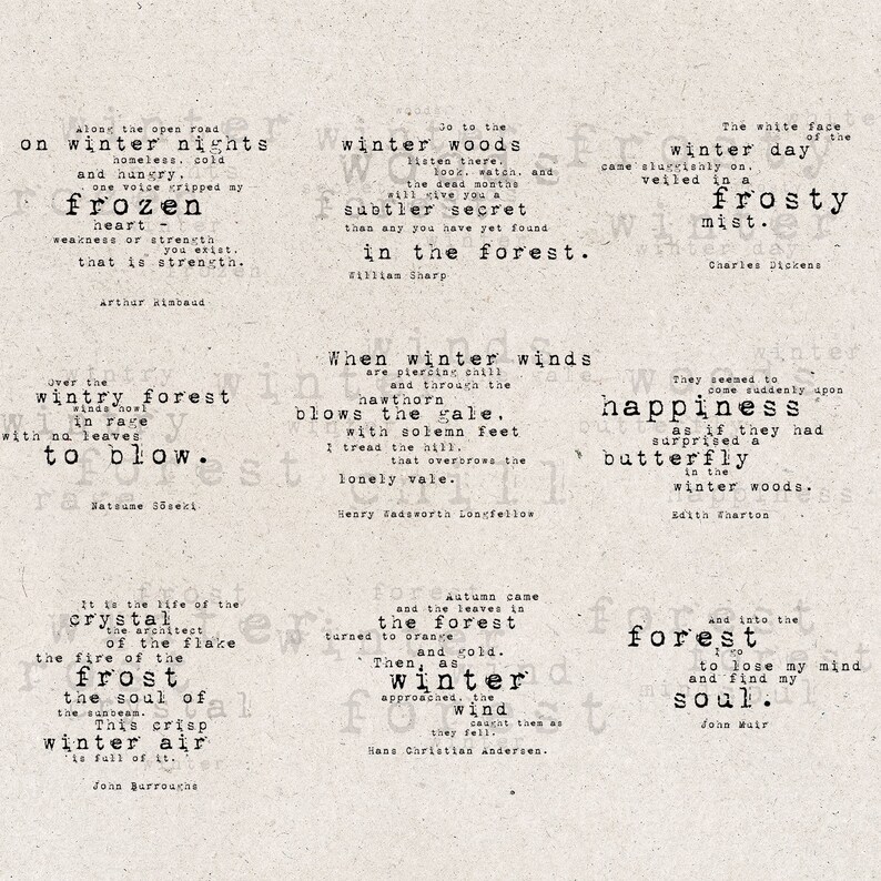 Digital Layouts Typewriter Word Art Christmas Digital Etsy