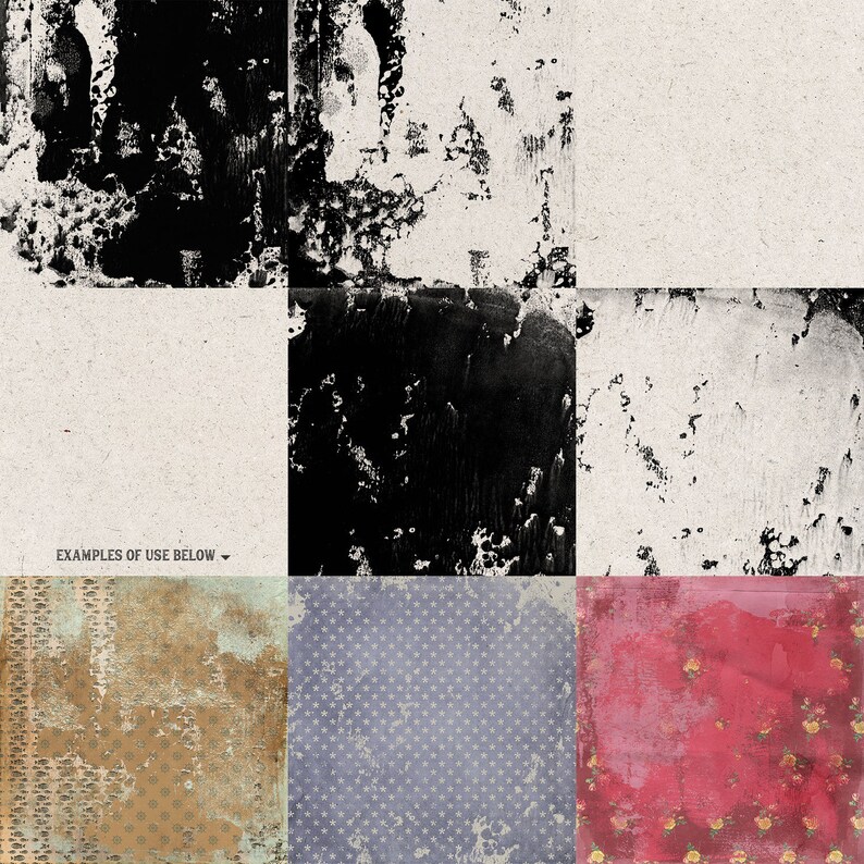 Peut inclure: Un collage num&eacute;rique de quatre textures diff&eacute;rentes. En haut &agrave; gauche, un motif abstrait noir et blanc. En haut &agrave; droite, un motif abstrait blanc et gris. En bas &agrave; gauche, un motif brun et beige avec de petits points. En bas &agrave; droite, un motif bleu et blanc avec de petites &eacute;toiles.