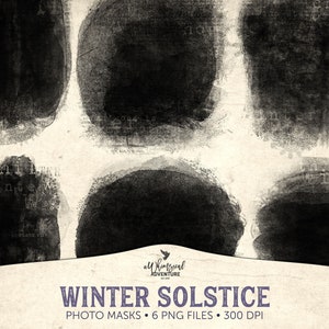 Foto Vorlage, Wintersonnenwende, digitale Foto Maske, handgemachte Schnittmasken, frostige Textur, Sofort Download, digitales Scrapbook Zubehör